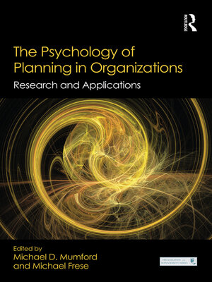 cover image of The Psychology of Planning in Organizations